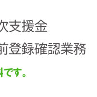 月次支援金事前登録確認業務